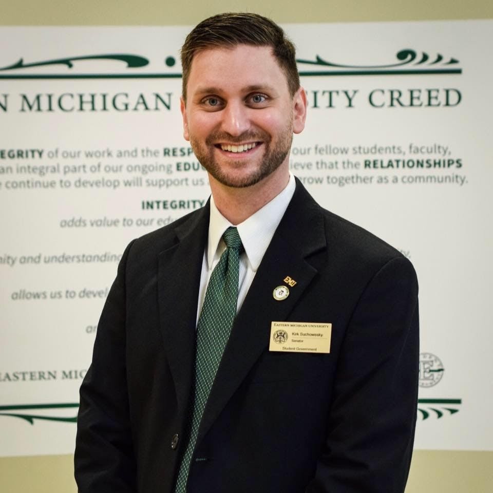 Senator and Student Services Committee Vice-Chair Kirk Suchowesky