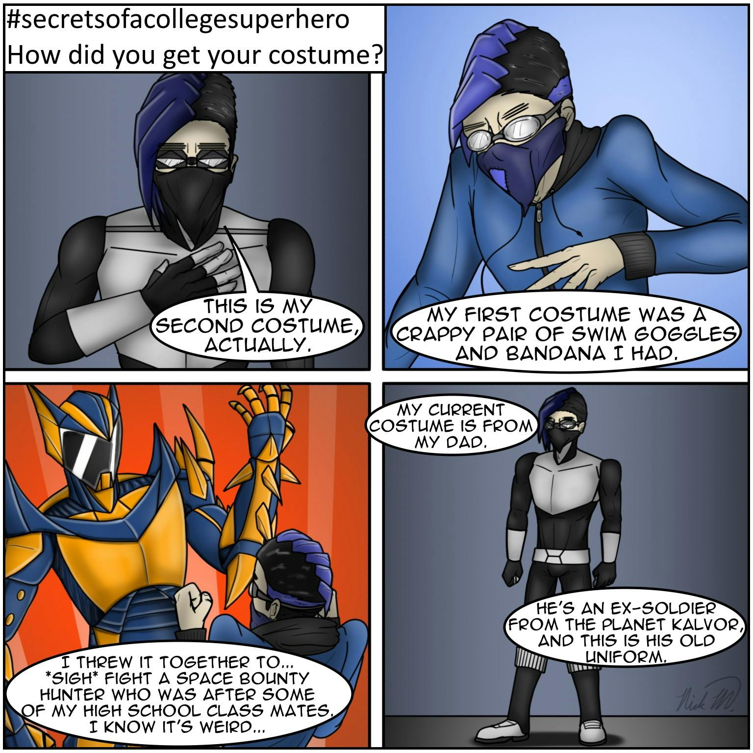 #secretsofacollegesuperhero