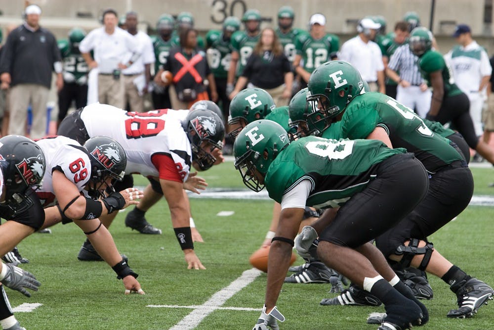 EMU and NIU line up in 2008, when NIU recorded a 37-0 win for its seventh of the past eight in the series. They play at 6:30 CDT tonight, and it will broadcast on ESPNU and WEMU 89.1 FM.
