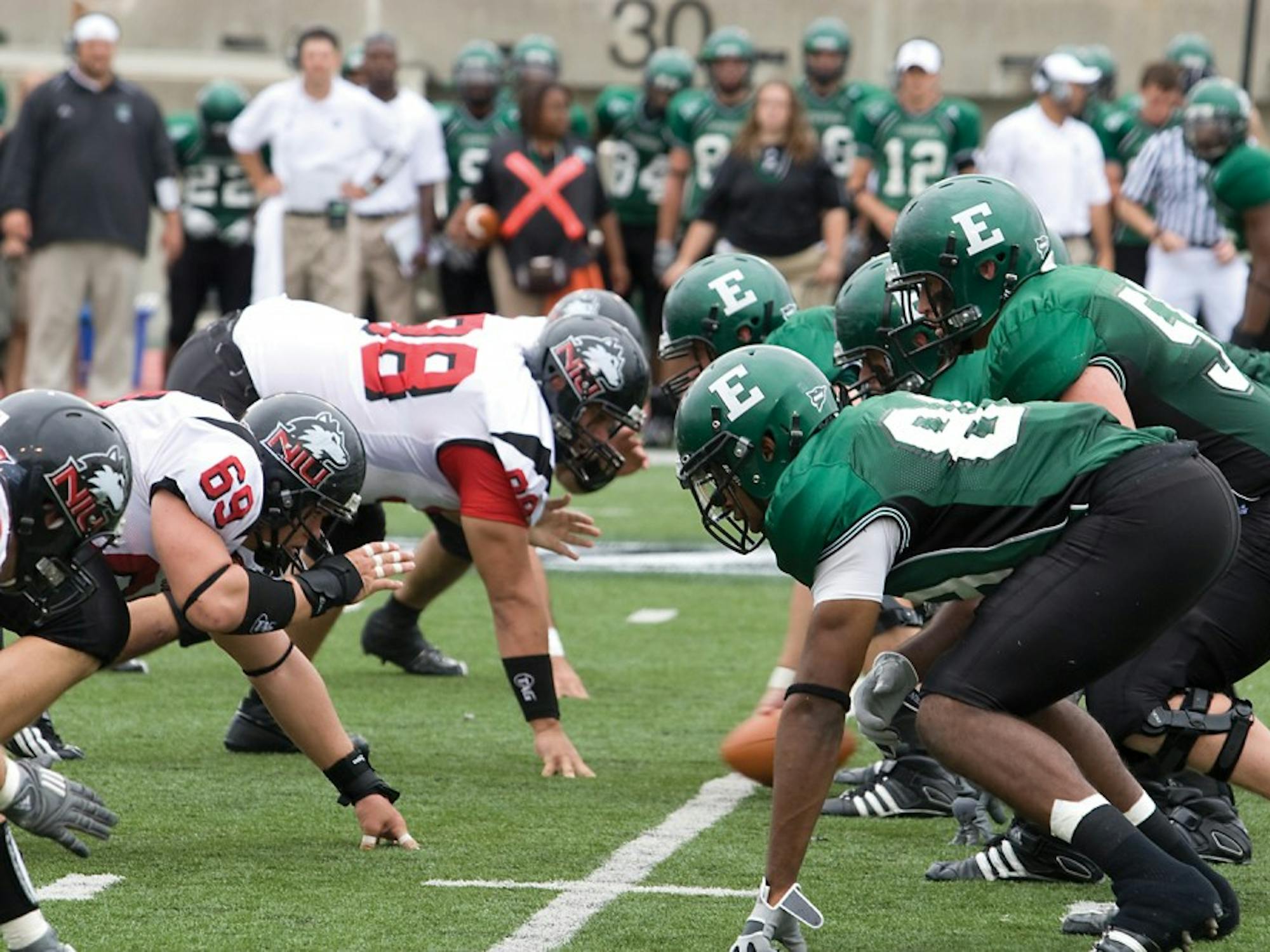 EMU and NIU line up in 2008, when NIU recorded a 37-0 win for its seventh of the past eight in the series. They play at 6:30 CDT tonight, and it will broadcast on ESPNU and WEMU 89.1 FM.