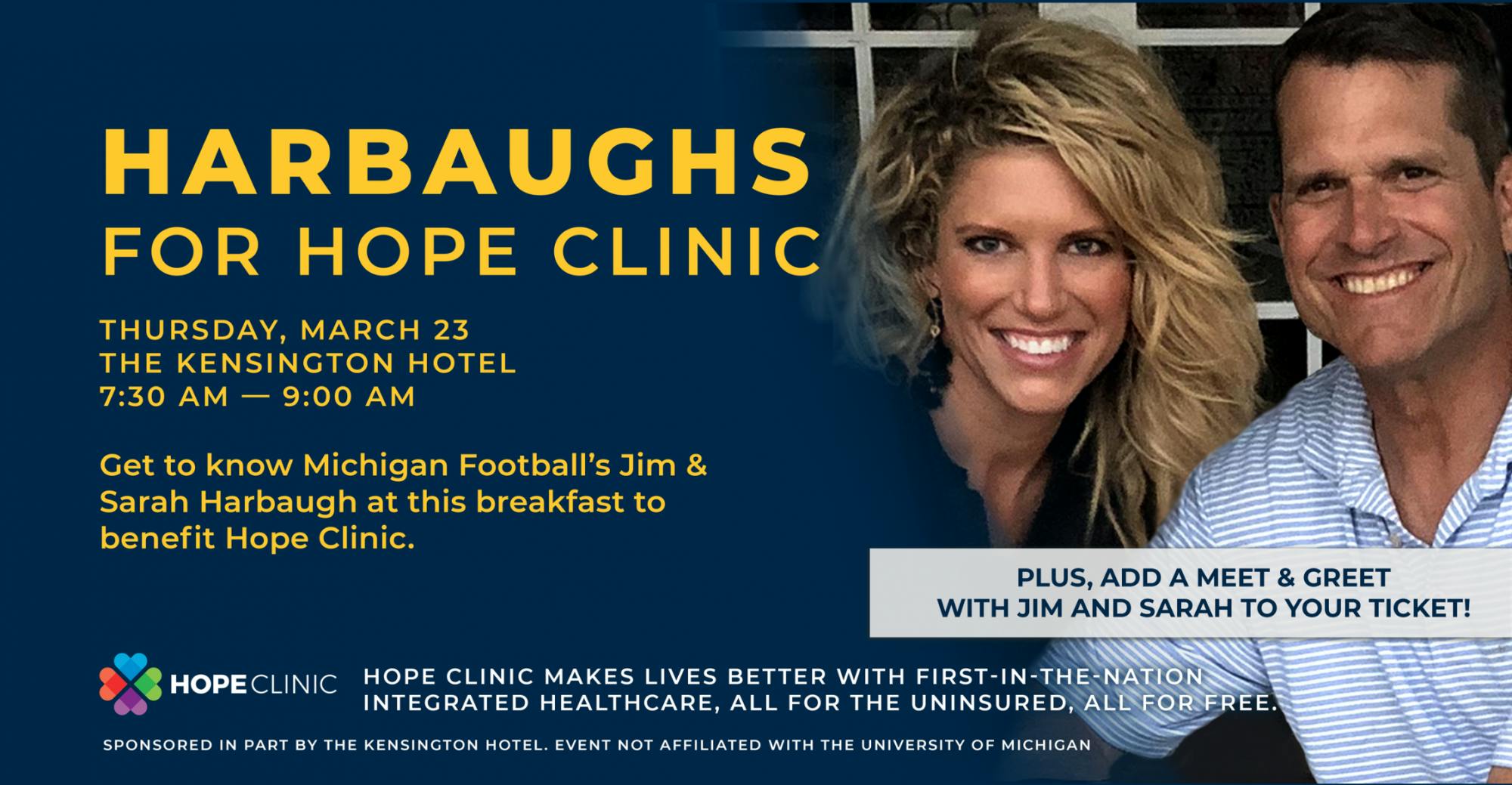 Harbaughs for Hope Clinic