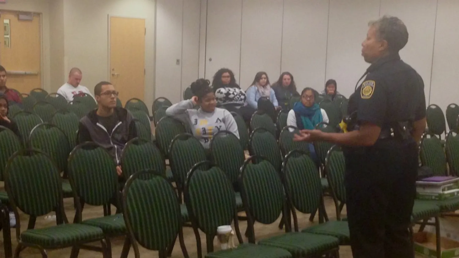 Officer Candace Dorsey spoke about a person's rights when interacting with police officers.