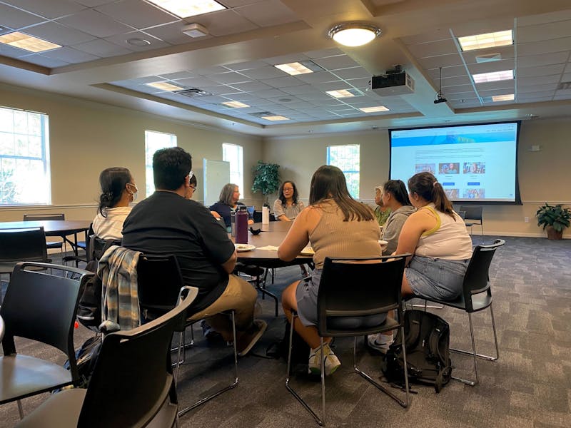 Co-producers of Pan-Asian Voices and Experiences of North Carolina share stories at Elon University