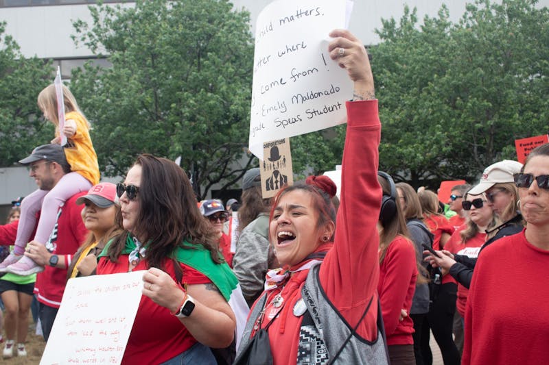 Educators march through downtown Raleigh to demand action