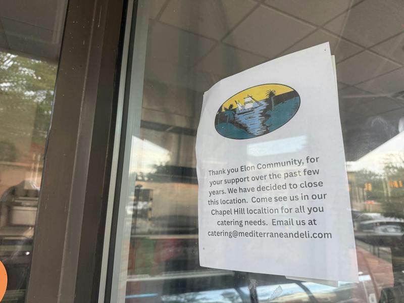 Second downtown Elon restaurant announces closure