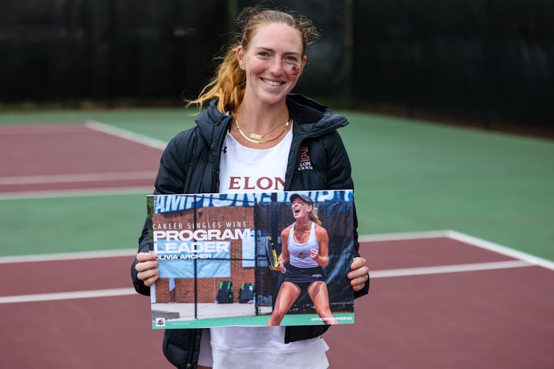 Olivia Archer Sets All Time Singles Win Record Elon University Womens Tennis Beats Radford 7134