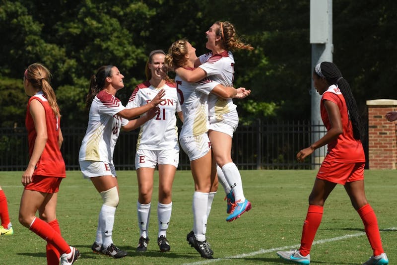Women's soccer starts CAA play with thrilling 2OT win over Towson