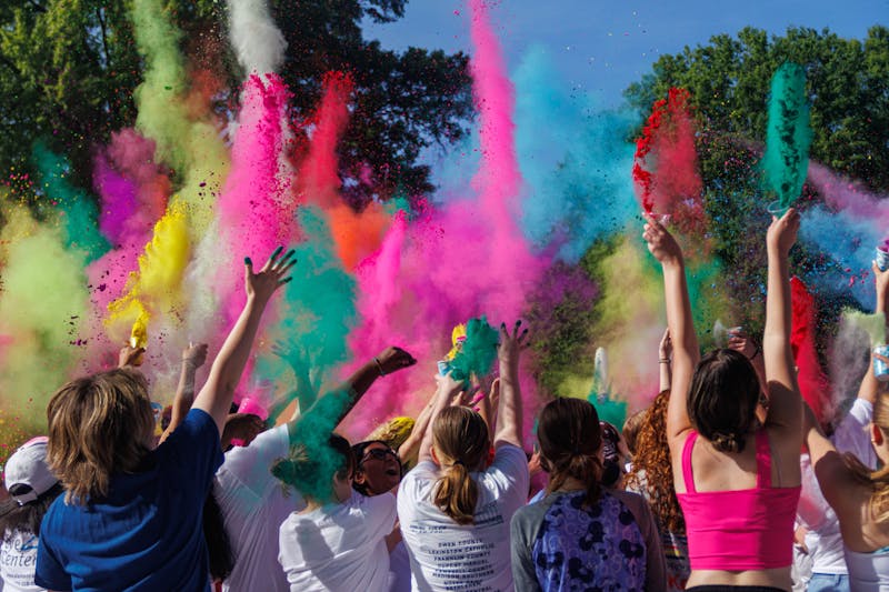 Color, culture, community collide at Elon’s Holi festival