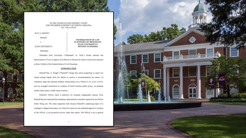 Elon University looks to dismiss lawsuit from former professor
