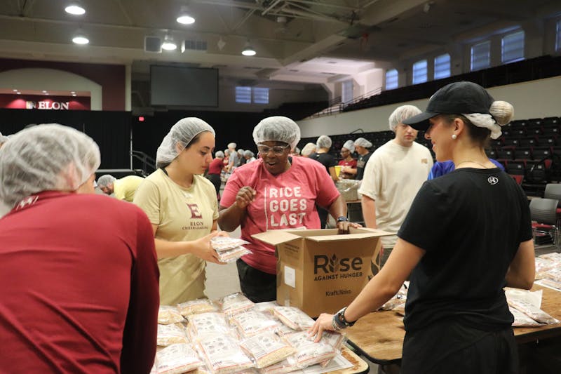 Rise Against Hunger, Elon University Kernodle Center host annual meal packaging event, package over 21,000 meals