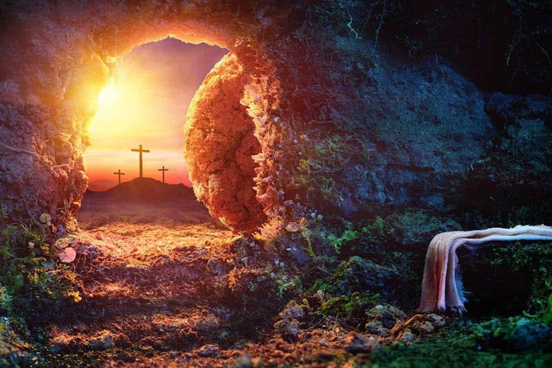 The resurrection reveals the living and active power of God. Photo provided by St. Ouen's Parish Church with St. George.