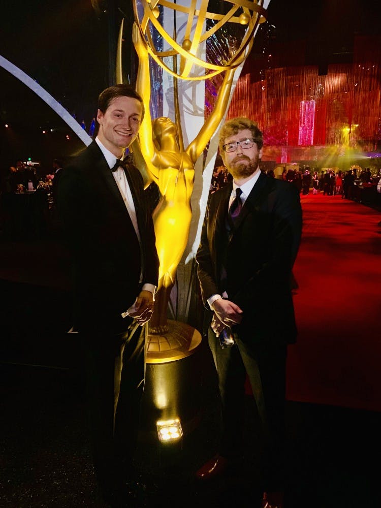 Nick Chamberlain (‘15) and Bill Parker (‘12) were nominated for a national Emmy award.