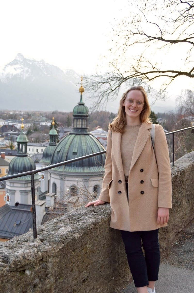 Emma Hagan in Salzbourg, Austria during her time studying abroad.