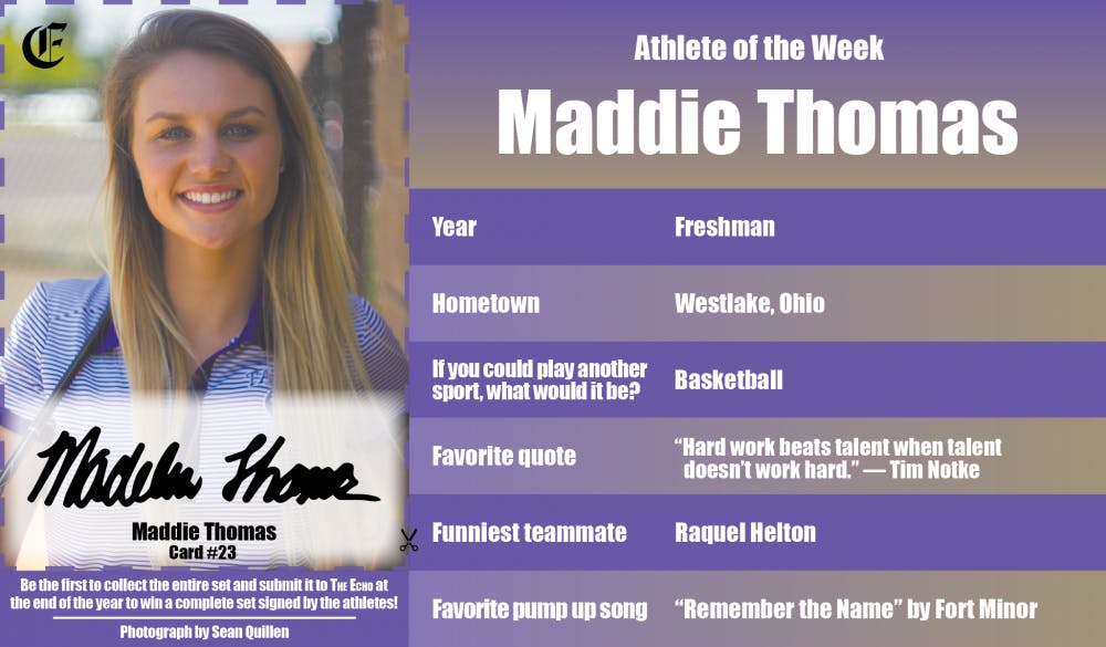 Athlete of the Week – Maddie Thomas