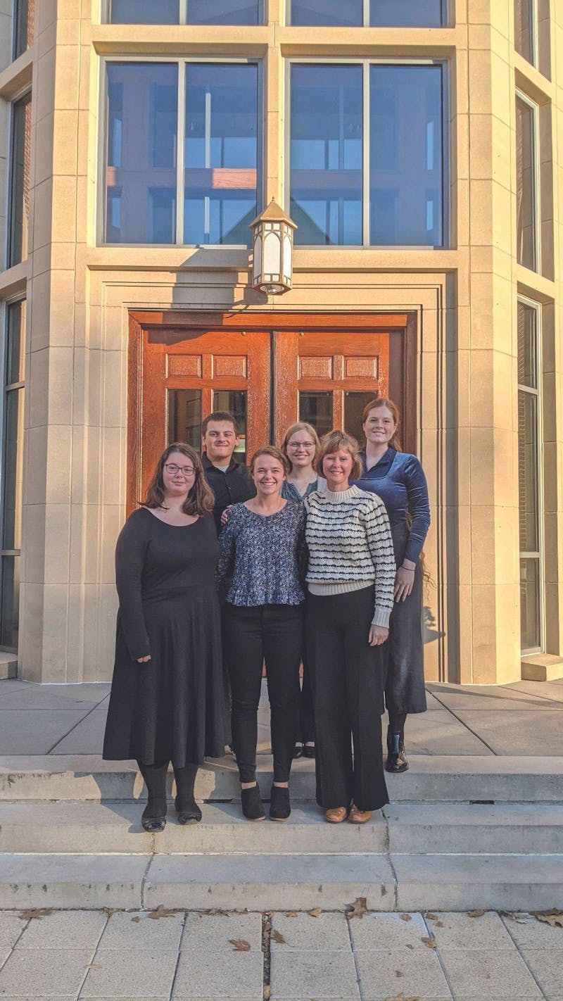  Students Micah Cameron, Kate Mikels, Danielle Pritchard, Lydia Channel and Caroline Sutter as well as TU faculty Elizabeth Parker attended the event.