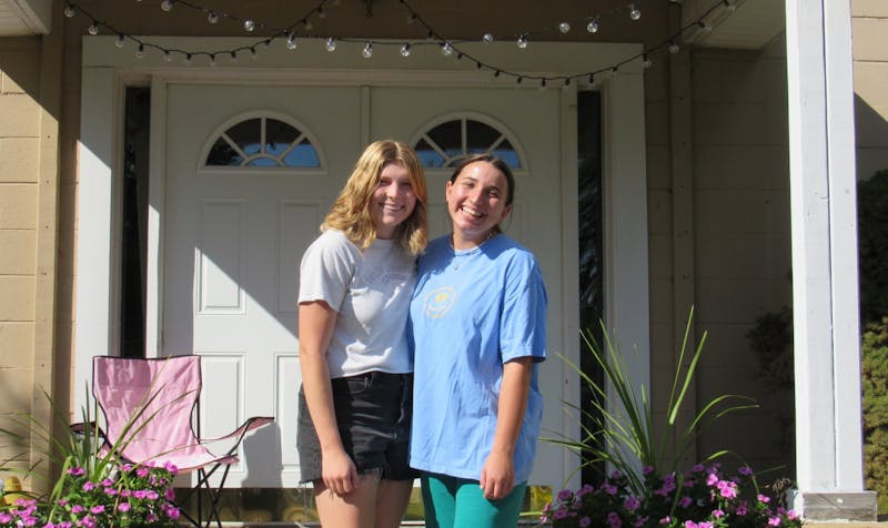  Ansley Kary and Mallory Robertson live in a renovated church, blocks away from campus.                             