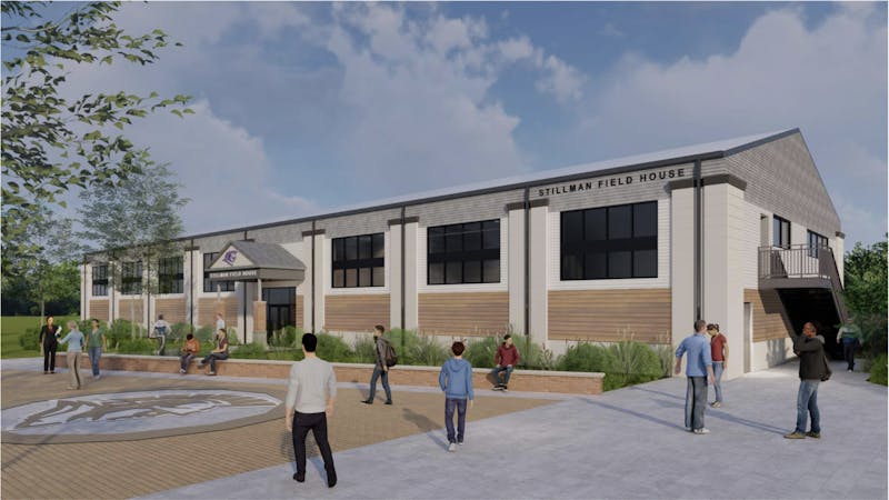 The fieldhouse will be located to the north of Turner Stadium. (Rendering provided by University Update)