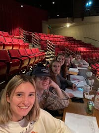 The One-Act Festival directors prepare for the event by holding auditions in Mitchell Theatre. (Photo provided by Hannah Embree)