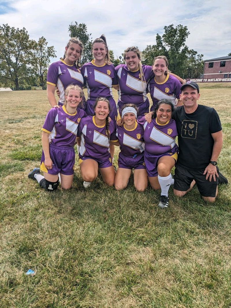Built on a core of strength and speed, Taylor women's rugby has national tournament aspirations in the third season. (Photo provided by Grace Kerton-Johnson)