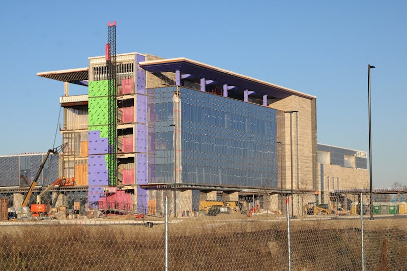  The Marion Health Network Gas City medical campus remains under construction. (Photo by Kay Rideout) 