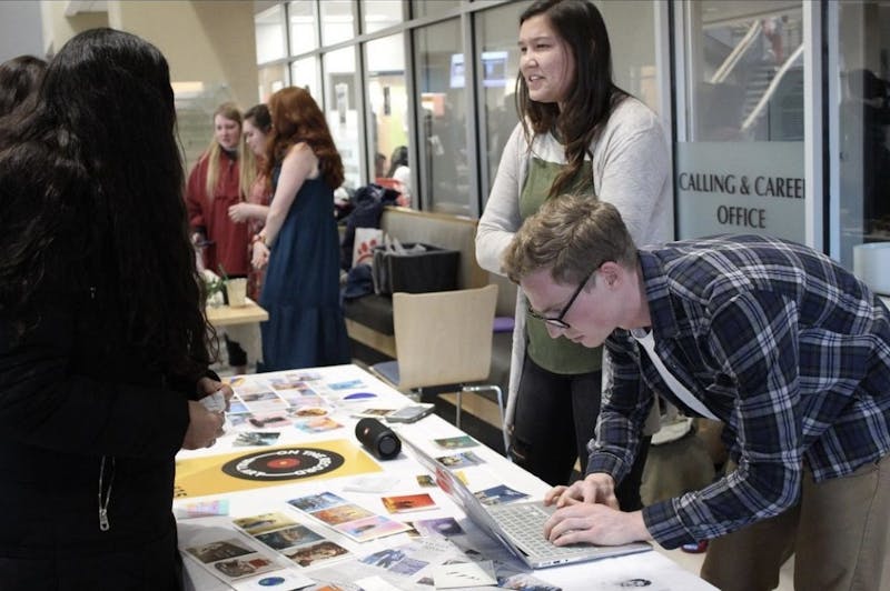 Students look to make sales during Shop the Loop in 2019.