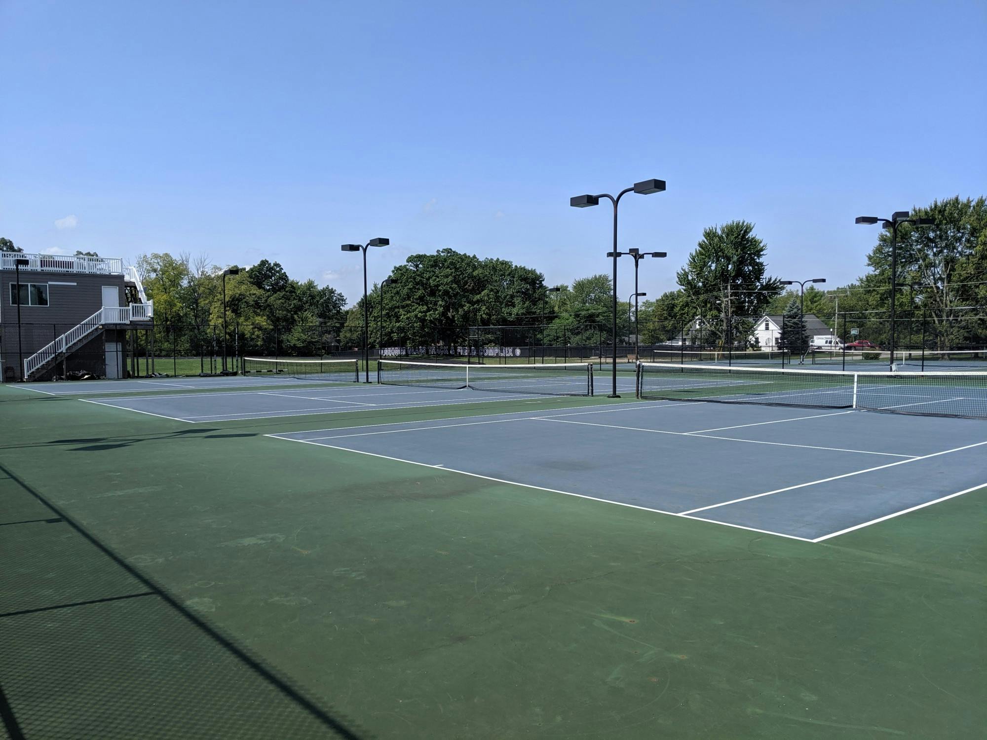The tennis courts at Taylor didn't stay empty for long