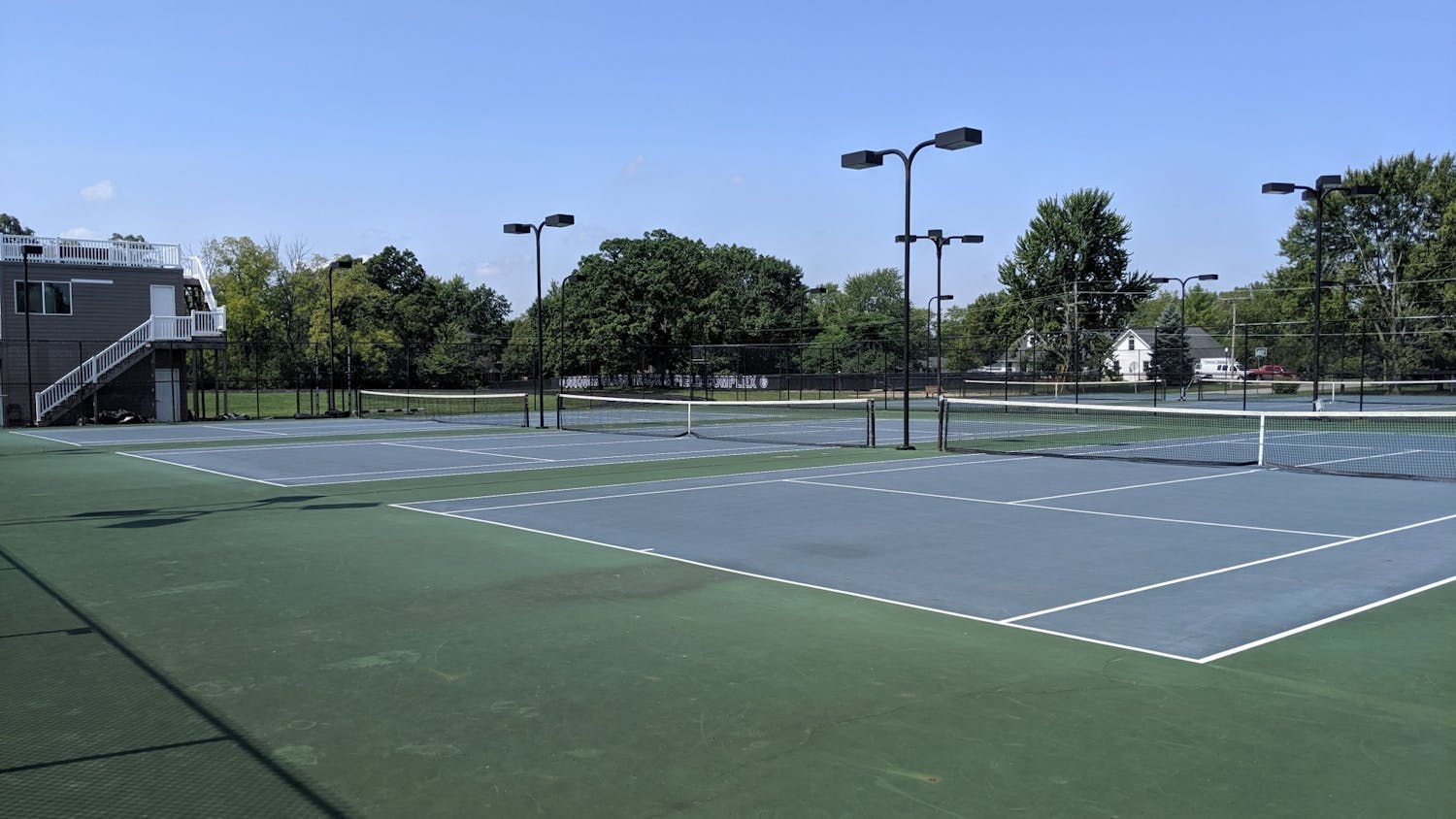 The tennis courts at Taylor didn't stay empty for long