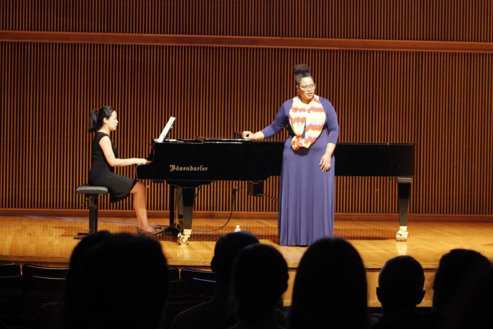 Guest singer Maegan Pollanias and pianist Nina Lee cover a sample of Caribbean art songs composed by Dominique Le Gendre.