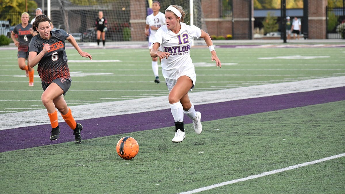 Erin Teevans scored two goals against MVNU last Saturday