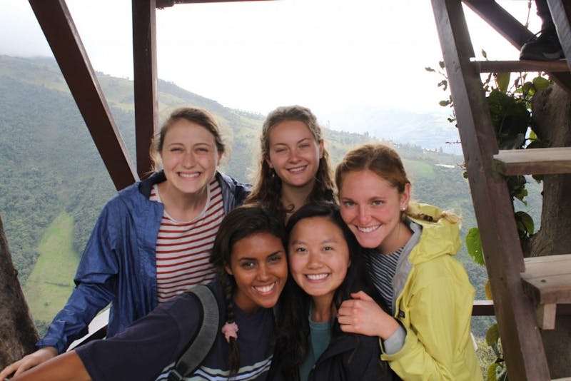 Taylor students study abroad around the world, including in Ecuador.