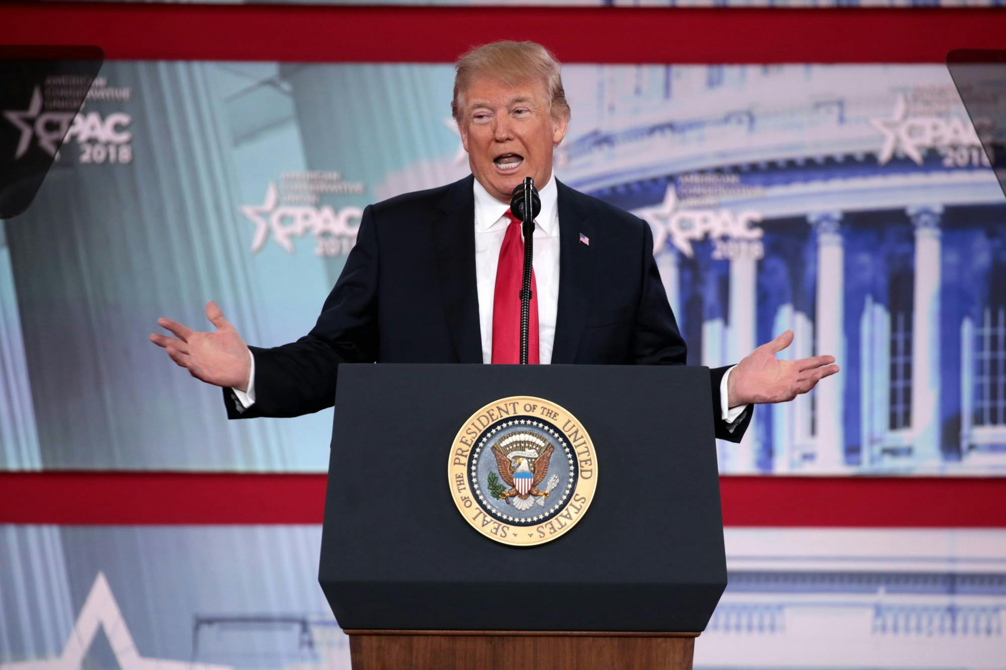 donald trump at the Conservative Political Action Conference, 2018, Gage Skidmore.jpg