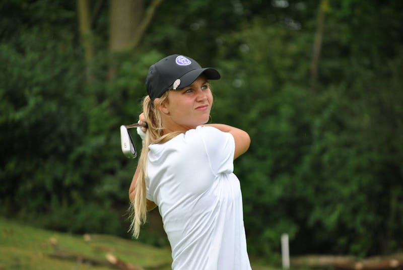 Senior Maddie Thomas leaves Taylor women&#x27;s golf with a legacy of success. (Photograph provided by Cam Andry)