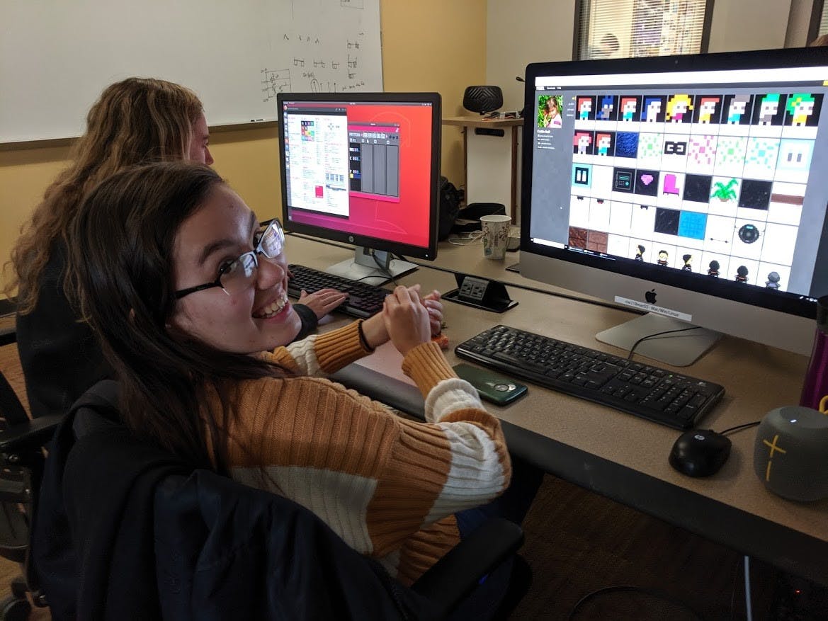 The creators of “The One” work on character design options.