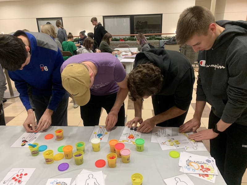 Taylor students participate in pre-art therapy courses on campus. In addition to offering these classes, the department will offer classes to students from kindergarten to high school.