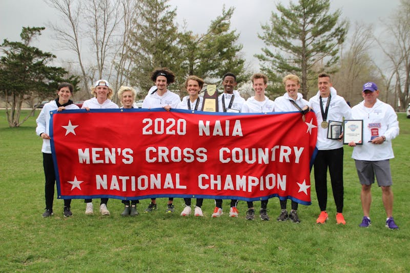 Men&#x27;s cross country team wins 2020 NAIA National Championship.