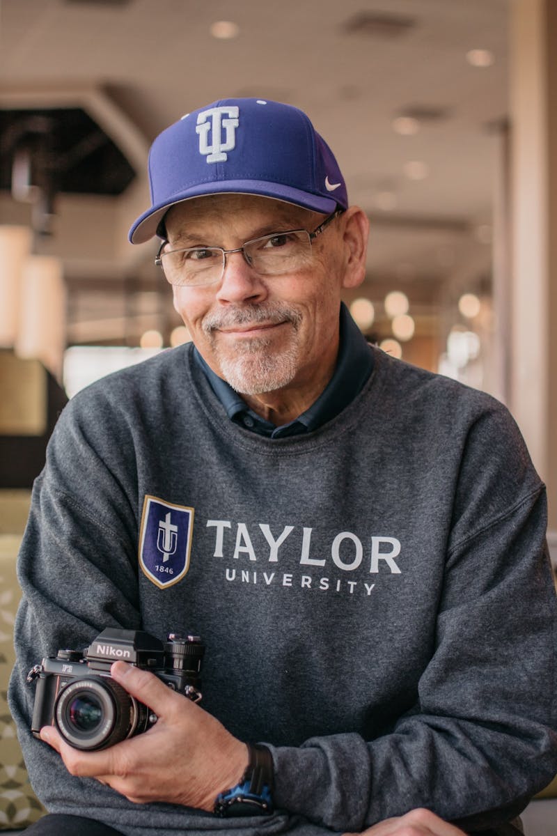 Jim Garringer is retiring this year after serving as Taylor’s campus photographer.
