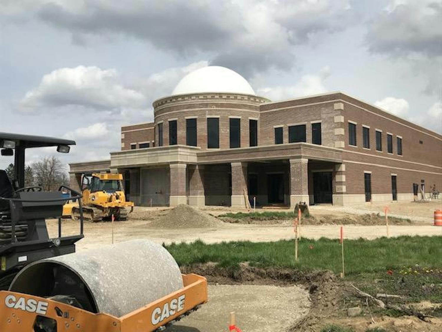 Work progresses on the new Horne Academic Center at Taylor University