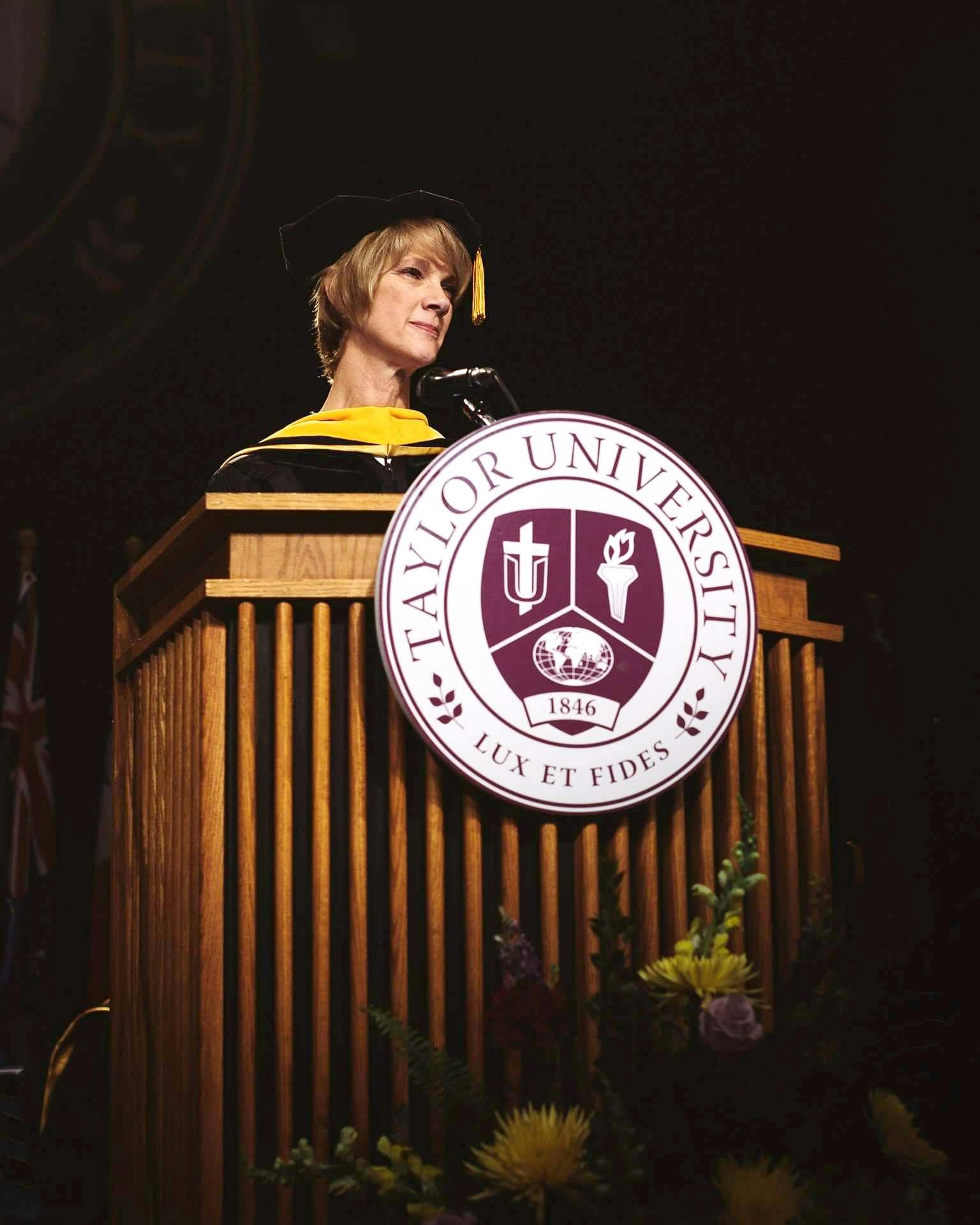 Former Interim President Paige Comstock Cunningham (‘77) will be the commencement address speaker