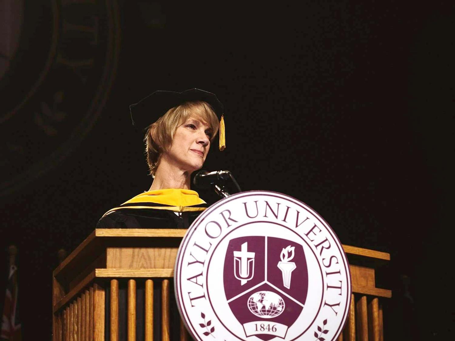 Former Interim President Paige Comstock Cunningham (‘77) will be the commencement address speaker