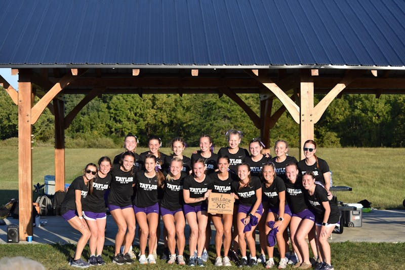 Trojan women's cross-country have won both of their races to start the year. (Photo provided by Taylor Athletics)