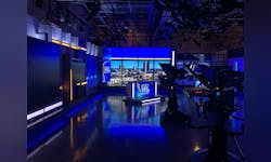 The WANE 15 station offered students a glimpse of all the work required to produce a nightly newscast. (Photo by Will Riddell)