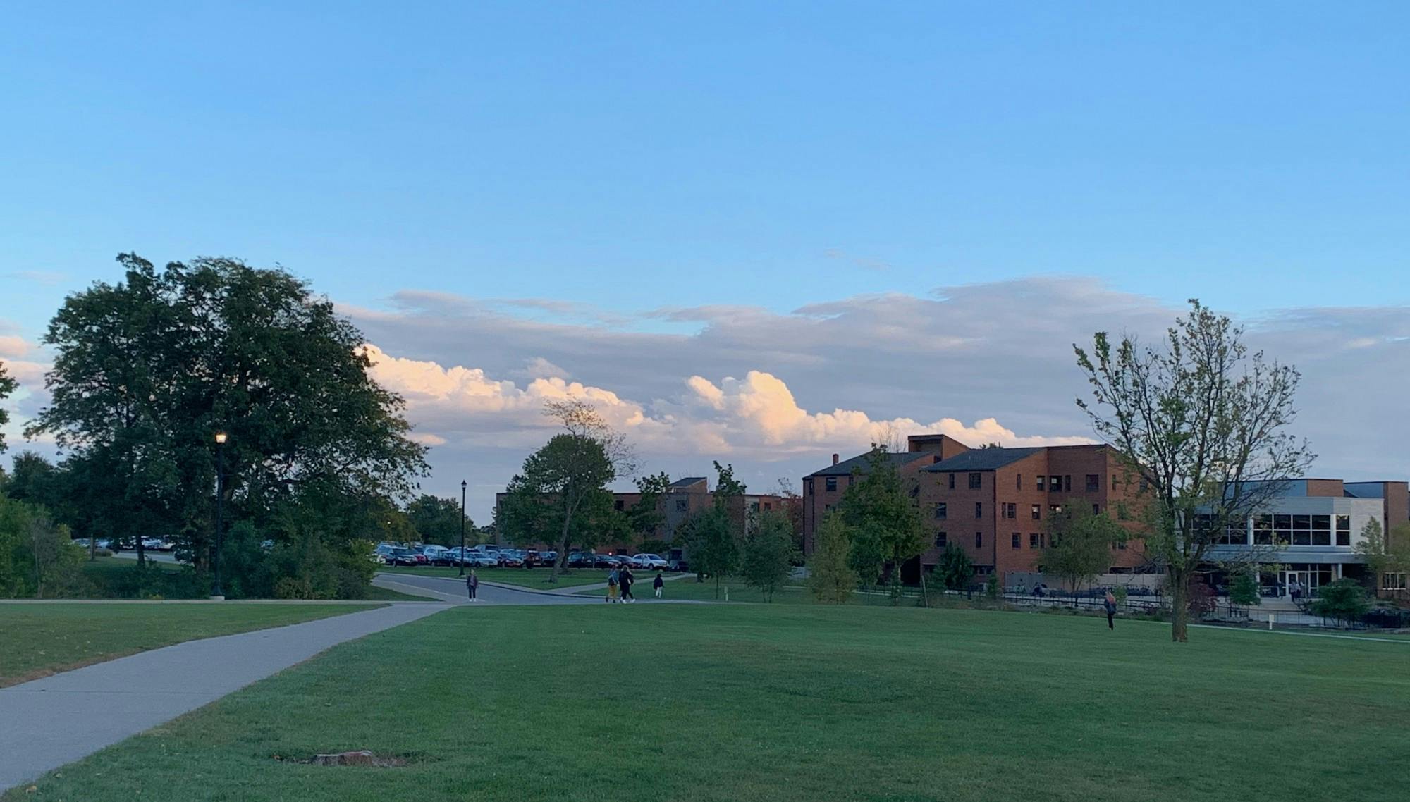 Students seen often taking walks around Taylor Universities campus.jpeg