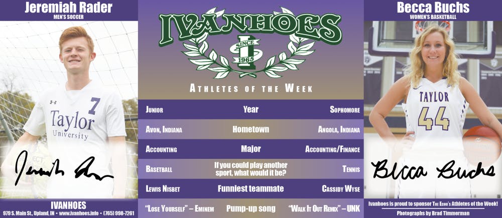 Athletes of the Week – Jeremiah Rader and Becca Buchs