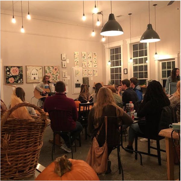 Olivia Harmony performed at the Oct. 18 music night at The Bridge.