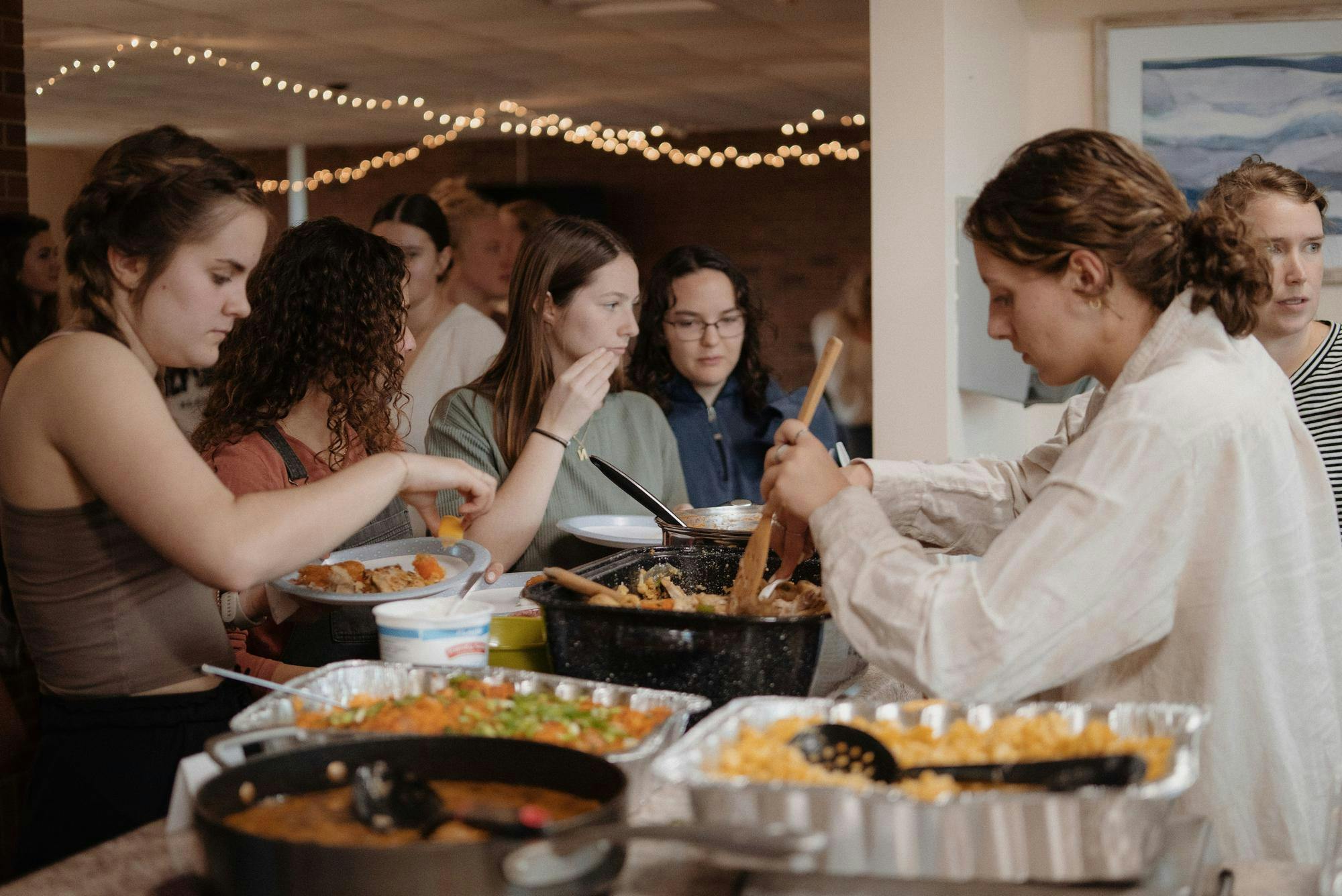 Family Dinner for dorm residents. Photo provided by Sarah Lee.jpeg