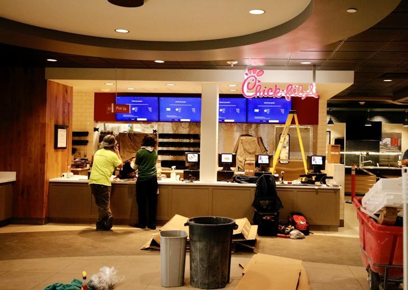 The Chick-fil-A, located in the LaRita Boren Campus Center officially opened Feb. 190