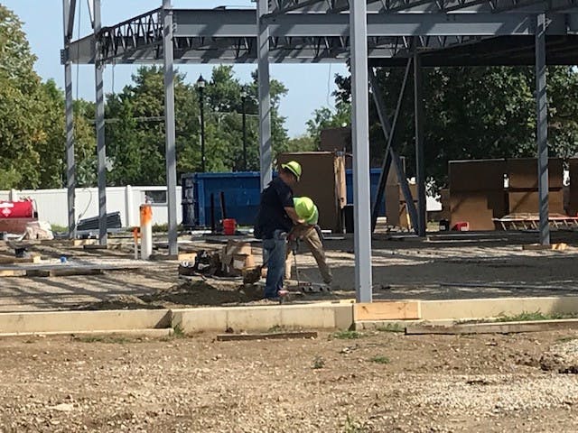 Work progresses on the new Horne Academic Center
