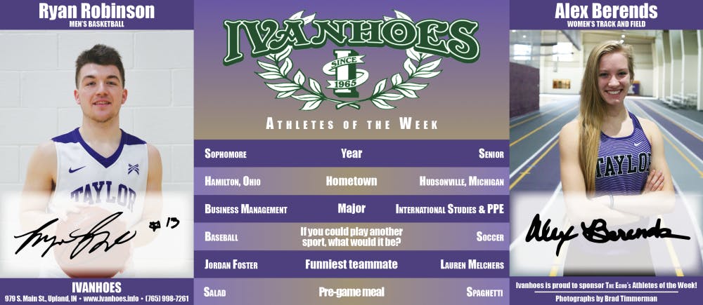 Athletes of the Week – Ryan Robinson and Alex Berends