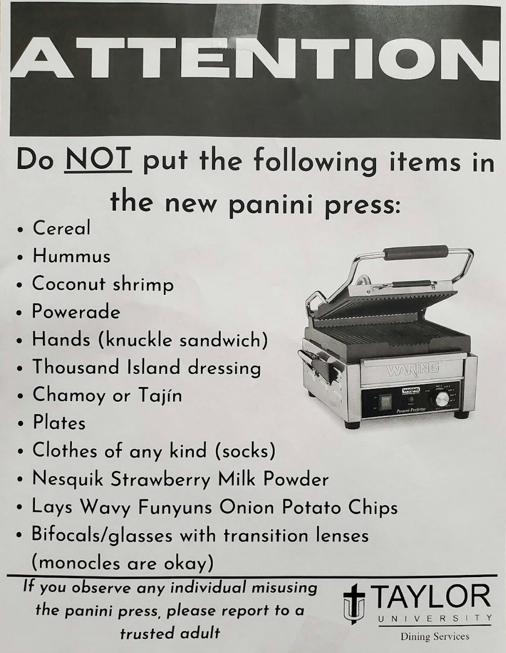 People ponder meaning behind panini press posters 