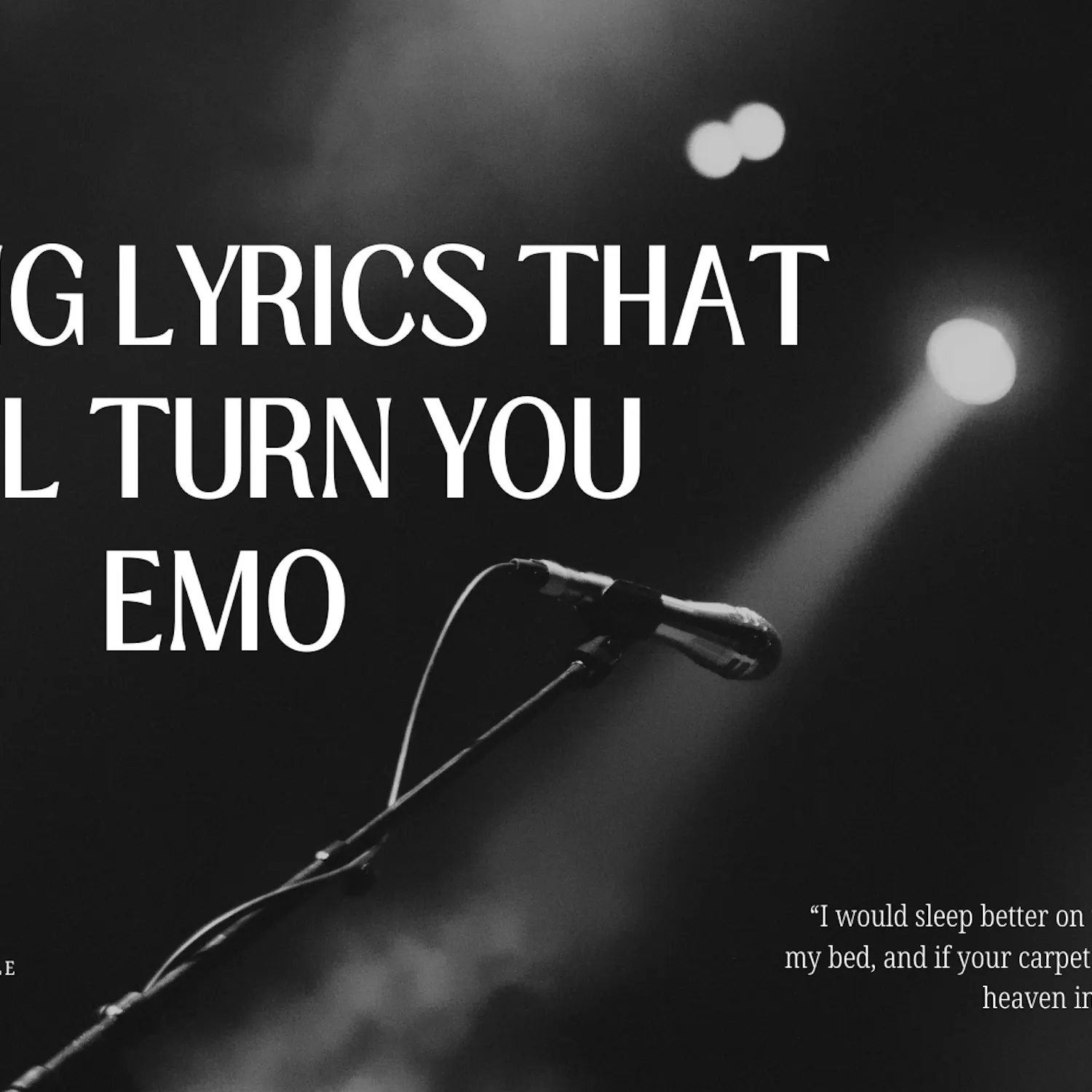 10 song lyrics - 1
